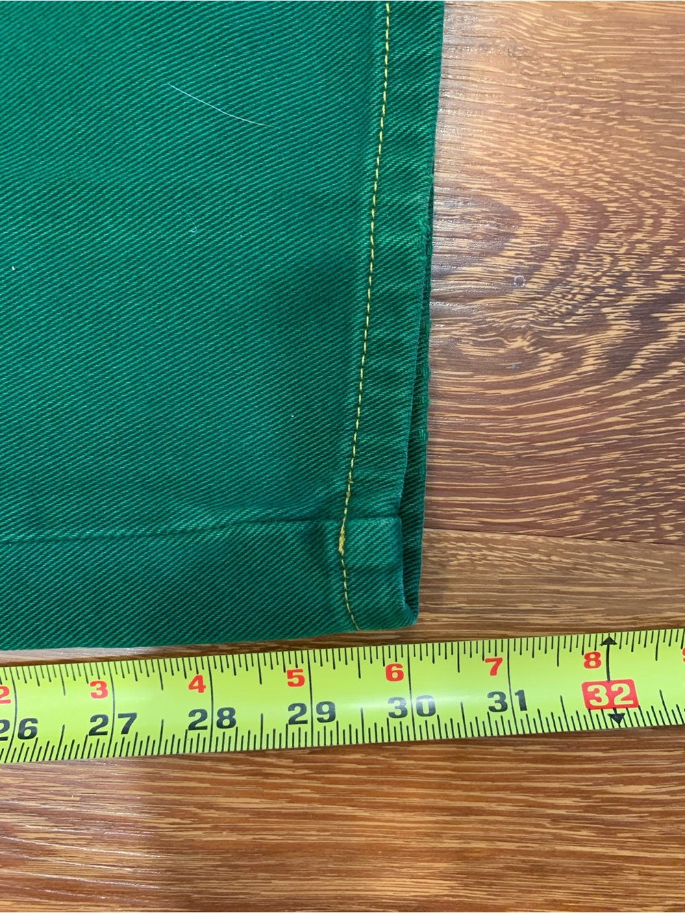 VTG Green Armani Jeans Women’s Size 8 Retro 1980s 1990s Made in USA 100% Cotton - Picture 10 of 14
